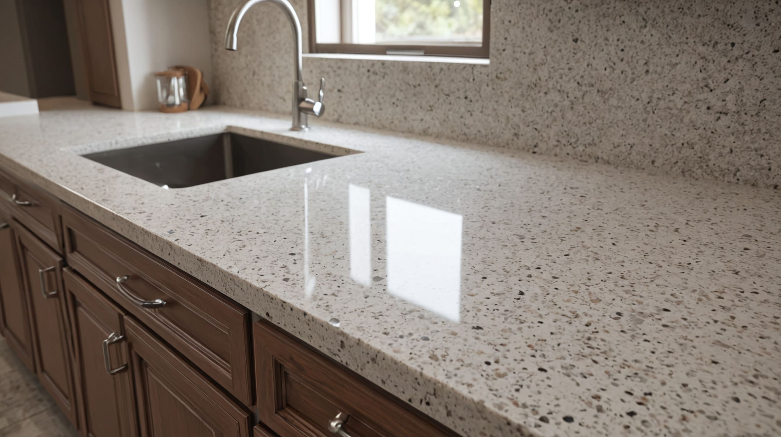 quartz kitchen countertop