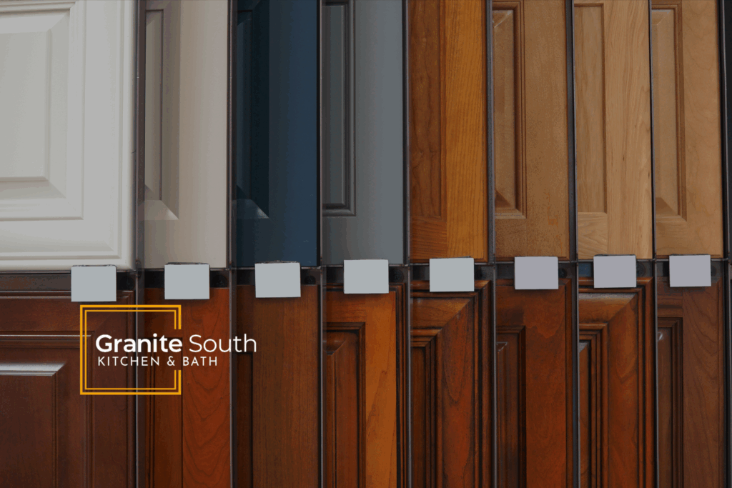 Shaker style cabinets with clean lines and recessed panel